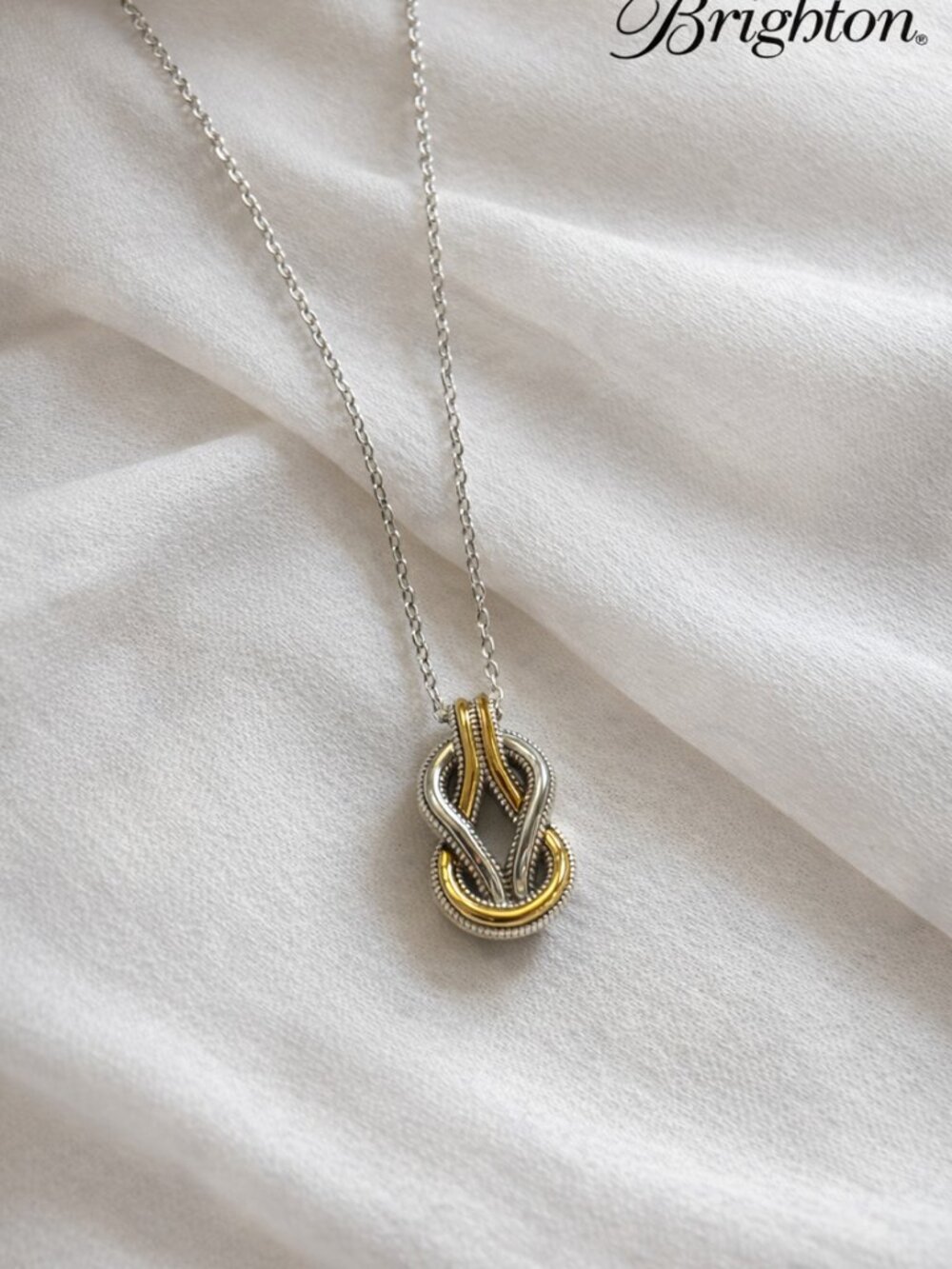JM7535 Interlok Harmony 2Tn Necklace by BRIGHTON